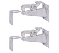 GAH-Alberts 410865 411756 - Fermaporta zincata a caldo, profondità 100 mm, 65 mm, altezza 50 mm, set da 2