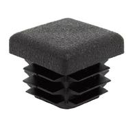 GAH-Alberts 426712 Cappuccio di chiusura per tubi quadrati | plastica, nero | Larghezza 20 mm