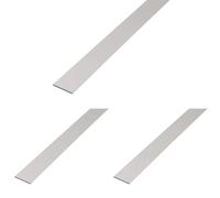 GAH-ALBERTS 473037 Barra Piatta, Alluminio, 25 x 2 mm (Confezione da 3)
