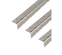 GAH-Alberts 497392 468842 - Profilo angolare, in alluminio lucido, 1000 x 23,5 x 23,5 mm, set da 3