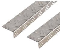 GAH-Alberts 497415 468903 - Profilo angolare, in alluminio lucido, 1000 x 43,5 x 23,5 mm, set da 2