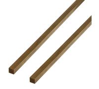 GAH-Alberts 497576 471019 - Barra quadrata in ottone, 1000 x 6 x 6 mm, set da 2