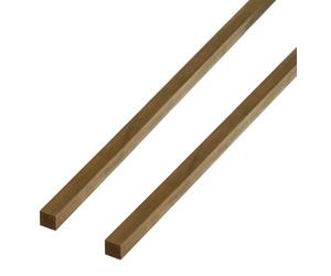 GAH-Alberts 497576 471019 - Barra quadrata in ottone, 1000 x 6 x 6 mm, set da 2