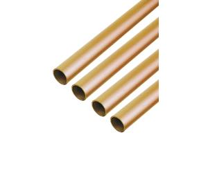 GAH-Alberts 497620 471224 - Tubo rotondo in ottone, 1000 x 4 x 0,5 mm, set da 4