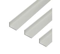 GAH-Alberts 497743 471804 - Profilo angolare in alluminio, 1000 x 60 x 25 mm, argento anodizzato, set da 3
