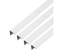 GAH-Alberts 498610 476854 - Profilo protettivo per scale, in alluminio anodizzato, 1000 x 21 x 21 mm, set da 4 pezzi