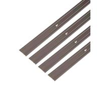 GAH-Alberts 498870 484156 - Profilo di transizione, con due scanalature, in alluminio anodizzato, 900 x 25 mm, set da 4 pezzi