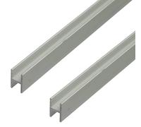GAH-Alberts 499198 485634 - Profilo a H, appositamente per pannelli truciolati spessi 19 mm, in alluminio anodizzato, 1000 x 22 x 30 mm, set da 2 pezzi