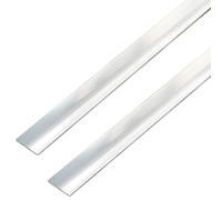 GAH-Alberts 499297 488345 - Asta piatta autoadesiva in alluminio di alta qualità, lunghezza 1 m, larghezza 25 mm, set da 2