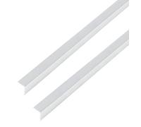 GAH-Alberts 499365 488529 - Profilo angolare autoadesivo in alluminio cromato, 1000 x 20 x 20 mm, set da 2