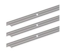 GAH-Alberts 499686 490300 - Profilo protettivo per scale, forato, in alluminio anodizzato, 1000 x 24,5 x 20 mm, set da 3 pezzi
