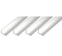 GAH-Alberts 499846 499822 - Profilo angolare in alluminio, naturale, 1000 x 30 x 15 mm, set da 4