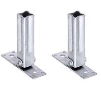 GAH-Alberts 701543 701512 - Corrimano universale regolabile 90-45°, zincato a caldo, set da 2