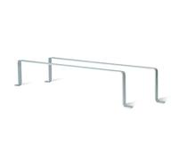 GAH-Alberts 800895 802387 - Ponticello portaoggetti, zincato tramite galvanizzazione, lunghezza 790 mm, profondità 160 mm, set da 2