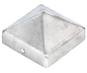 GAH-Alberts blank Alberts 217228 - Tappo per pali in legno, forma alta, in alluminio pressofuso, 70 x 70 mm