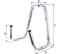 GAH Alberts Gancio da parete a doppio angolo