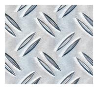 Alberts 466695 Lamiera bugnata, tipo “mandorlato”, alluminio, naturale, 120 x 1000 x 1,5 mm