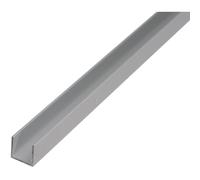 Alberts 473846 Profilo a U, alluminio, anodizzato argento, 1000 x 15 x 10 mm