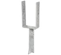 GAH-Alberts - Staffa porta palo a U, con ancoraggio per calcestruzzo in ferro a T lichte Breite: 111 mm Zincato a caldo