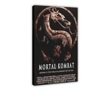 GAHCWB Poster del film Mortal Kombat su tela, decorazione artistica da parete per soggiorno e camera da letto, 60 x 90 cm