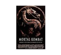 GAHCWB Poster del film Mortal Kombat su tela, decorazione artistica da parete per soggiorno e camera da letto, 20 x 30 cm