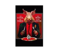 GAHCWB Poster su tela con scritta "The Cook, The Thief, His Wife & Her Lover", decorazione per camera da letto, ufficio, camera da letto, regalo, 20 x 30 cm
