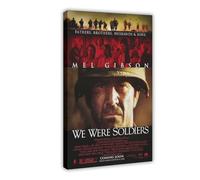 GAHCWB Poster su tela con scritta "We Were Soldiers", decorazione per camera da letto, ufficio, stanza, regalo, 30 x 45 cm