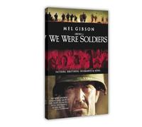 GAHCWB Poster su tela con scritta "We Were Soldiers", decorazione per camera da letto, ufficio, stanza, regalo, 40 x 60 cm