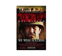 GAHCWB Poster su tela con scritta "We Were Soldiers", decorazione per camera da letto, ufficio, stanza, regalo, 30 x 45 cm