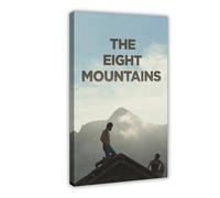GAHCWB Poster su tela, motivo: The Eight Mountains (2022), decorazione per camera da letto, ufficio, stanza, regalo, 40 x 60 cm
