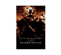 GAHCWB Poster vintage su tela, motivo: Batman Begins 2005, decorazione artistica da parete per soggiorno, camera da letto, 60 x 90 cm