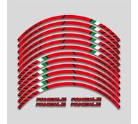 GAHQMSDG Adesivi Cerchioni per 899 959 1199 1299 Panigale R V4 V2 S Moto Adesivo Ruote Impermeabile Stripe Rim Pneumatico Decalcomanie Accessori Set(Color 1)