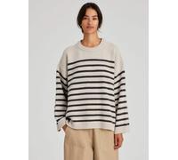 Gai+Lisva Pullover extra large ' Barbera ' grigio scuro / offwhite Donna Gai+Lisva M