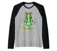 Gaia Madre Terra Mitologia Greca Dea Pagano Natura Fiori Maglia con Maniche Raglan