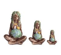 Gaia Madre Terra Statua Set di 3 - Grandi statue medie e piccole di Gaia, Dea della Terra