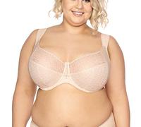 Gaia Reggiseno Non Imbottito Classico con Ricami 874M Samira Maxi, Beige,9H