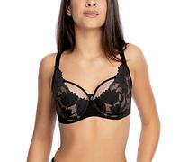 Gaia Reggiseno Non Imbottito Floreale Elegante Classico 1135, Nero,2E