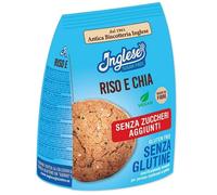 GAIA Srl INGLESE BISCOTTI GRISO E CHIA SENZA ZUCCHERI AGGIUNTI 200 G