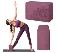 Gaiam Blocco da yoga in schiuma EVA senza lattice, superficie morbida antiscivolo per yoga, pilates, meditazione (blush atheniano) (05-64086)