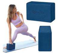 Gaiam Blocco per yoga, in schiuma EVA senza lattice, superficie morbida antiscivolo con bordi smussati, per yoga, pilates, meditazione, accessori da yoga per stabilità, equilibrio, allungamenti