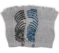 GAIAM Calzini da Yoga Antiscivolo e Senza Dita - Confezione Doppia - Grigio