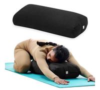 Gaiam Cuscino Lungo Rettangolare da Meditazione, Cuscino di Supporto per Il Restorative Yoga e Seduta sul Pavimento, Manico per Il Trasporto Integrata, Fodera Lavabile in Lavatrice