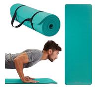 Gaiam Essentials - Tappetino da yoga spesso per fitness e esercizi, con cinghia facile da infilare, 172 x 64 x 60 cm di larghezza x 6,5 cm di spessore