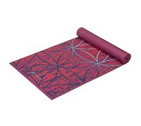 Gaiam Tappetino da yoga con stampa di alta qualità, extra spesso, antiscivolo, per tutti i tipi di yoga, pilates e allenamenti a pavimento, radianza, 6 mm