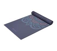Gaiam Tappetino da yoga con stampa di alta qualità, reversibile, extra spesso, antiscivolo, per tutti i tipi di yoga, pilates e allenamento a pavimento, illusione viola, 6 mm