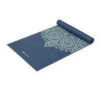 Gaiam Tappetino da yoga di alta qualità, antiscivolo, per esercizi e fitness, per tutti i tipi di yoga, pilates e allenamenti a pavimento, meridiana indaco, 5 mm