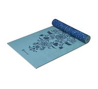 Gaiam Tappetino da yoga di alta qualità, reversibile, extra spesso, antiscivolo, per tutti i tipi di yoga, pilates e allenamenti a pavimento, Mystic Sky, 6 mm