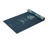 Gaiam Tappetino da yoga reversibile, extra spesso, antiscivolo, per tutti i tipi di yoga, pilates e allenamenti a pavimento, onde lunari, 6 mm