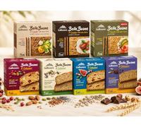 GaIbusera BelleBuone Box Personalizzata, a scelta 6 Pezzi tra Cracker ai Cereali, Avena e Semi, Sesamo e Mais, e Fette ai Mirtilli, Fichi, Semi e Cioccolato per galbusera 1200g