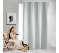 GAIFNAG 1 Pezzi Tende Oscuranti per Interni 160 x 240 cm Isolanti Termiche, Poliestere con Passanti Tinta Unita Tenda Isolante per Matrimoni, Ristorante, Bianco